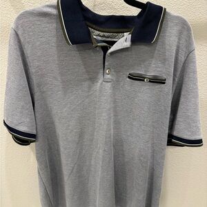 Ted baker Men's Gray Polo Shirt